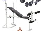 Weight Bench with Full Set New