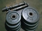 Weight Plet and Dumbell