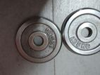 Weights 2.5 KG x2 and 1.25 KGX2
