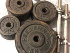 Weights Iron Plates and Dumbbells