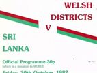 Welsh District V Srilanka Rugby Match 1987