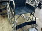 Wheel Chair Crome Plated Steel Frame Wheelchair