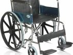 Wheel Chair Powder Coated Black Edition With Hard Plastic