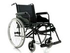 Wheel Chair Powder Coated Black Edition With Safety Belt