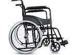 Wheel Chair Powder Coated Black Edition With Safety Belt