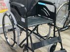 Wheel Chair Powder Coated Black Edition With Safety Belt