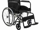 Wheel Chair Powder Coated Black Edition With Safety Belt