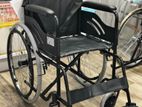 Wheel Chair Powder Coated Black Edition With Safety Belt