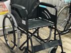 Wheel Chair Powder Coated Black Edition With Safety Belt