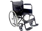 Wheel Chair Powder Coated Black Edition With Safety Belt