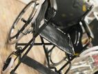 Wheel Chair Powder Coated Black Edition With Safety Belt