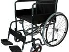 Wheel Chair Powder Coated Black Edition With Safty Belt