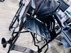 Wheel Chair Powder Corted Black Edition with Safety Belt