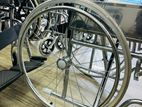 Wheelchair Crome Plated Steel Frame Wheel Chair