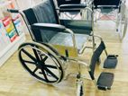 Wheelchair Fabric Padded Cushion Seat with Alloy Wheel