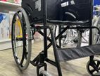 Wheelchair Powder Corted Black with Safety Belt