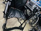 Wheelchair Powder Corted Black With Safety Belt(Does Not Rust මළ නොබැදේ