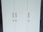 White 3 Door Melamine Wardrobes