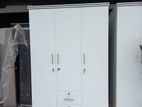 white 3 Door Melamine Wardrobes .