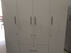 White 4 Door Large Melamine Wardrobes