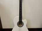 White Acoustic Guitar
