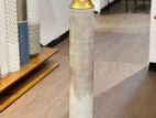 White and Gold Rustic Tall Vase