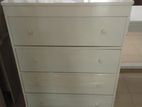 white bed side cupboard (F-24)