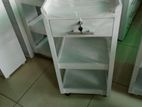 White Bed Side Cupboard (h-16)