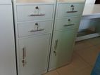white bed side cupboard (H-22)