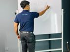 White Board With Movable Stand 4X3