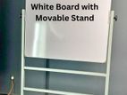 White Board with Movable Stand