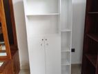 White Book Rack Double Door