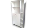 White Book Rack Double Door