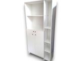 White Book Rack Double Door