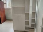 White Book Rack Double Door