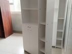 White Book Rack Double Door