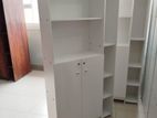 White Book Rack Double Door