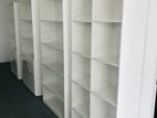 White Book Rack with Cupboard (005)