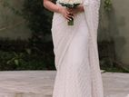 White Bridal Saree