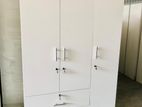 White Cloth Hanging Melamine Wardrobes