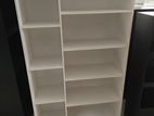 White Colour Melamine Book Rack