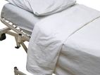 White Cotton Bed Sheet with Pillow cases