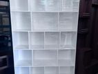 White display rack with bk