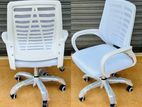 White Ex Mesh Zebra Office Chairs