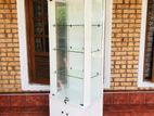 White glass cupboard