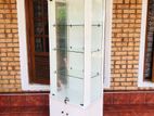 white Glass display cupboard / cabinet