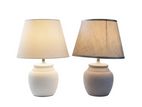 White / Grey Bedside Lamp