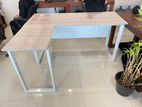 White L Shape Table (101)