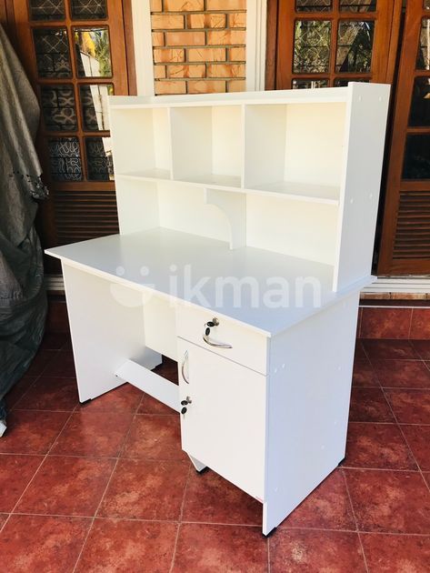 White Large Study Table (003) for Sale | Dehiwala | ikman