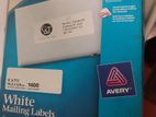 White Mailing Labels